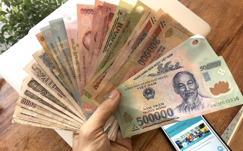 日本円からベトナムドンに両替